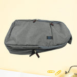 Water-resistant exterior of the FERVENT laptop bag, protecting contents from spills.