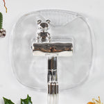 Multi-purpose plastic self adhesive wall hooks attached to cabinet