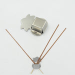 Complete pack of 12 self-adhesive stainless steel agarbatti stands.