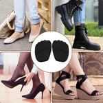 Heel cushion inserts set showing non slip and callus prevention features