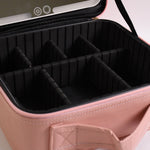 Sleek design of premium LED makeup organizer box