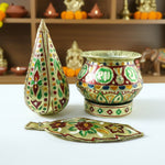 Traditional pooja kalash designed for auspicious Hindu ceremonies