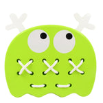 Assortment of colorful Stitch Mee Puzzle Toy shapes laid out for selection.