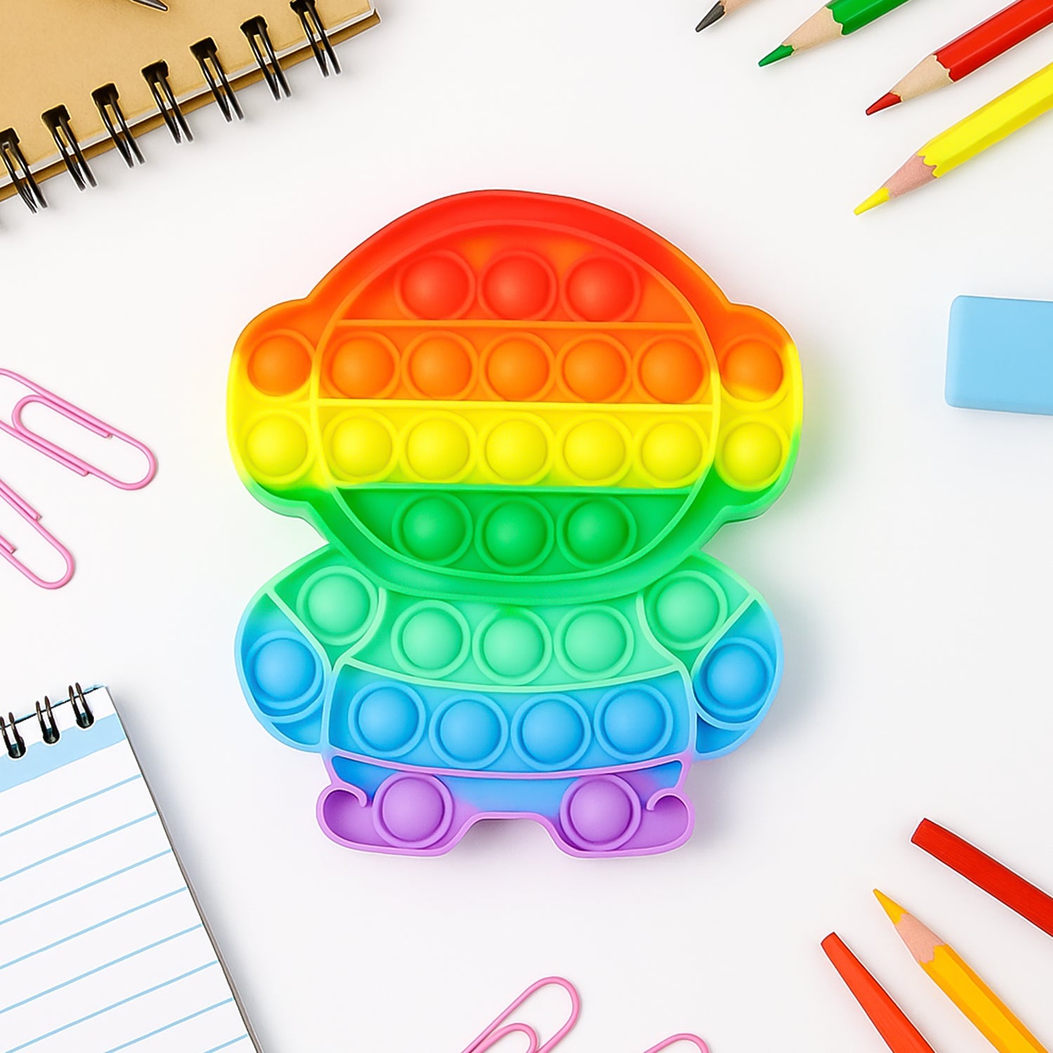 Premium silicone pop it fidget toy showing bubble design and texture