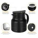 Own Hydrate Thermal Coffee Carafe and matching bottle filled with hot beverage.