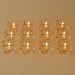 Crystal-effect flameless LED candles perfect for weddings and parties