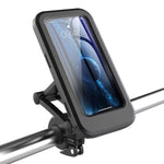 Detail of the secure grip and robust construction of the Indo Glow bike phone mount.