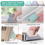 Microfiber detail brush designed for precise narrow space window cleaning
