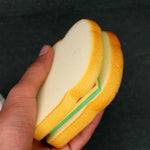 Opened Sandwich Sticky Notes displaying various colorful memo pages.
