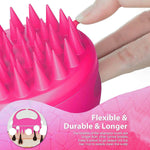 Ergonomic silicone Scalp Massager Comb for hair and scalp care.