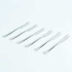 Apex stainless steel fruit fork set showcased for parties and gifting