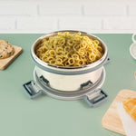 Open airtight food storage container ready for food storage