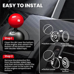 Alternate angled shot of ball design push start button cover