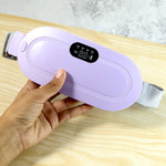 Side view of the portable Menstrual Cramp Relief Belt, showcasing its slim profile.