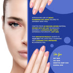 Hand pulling a pH-balanced wet wipe from the pack, highlighting its soft texture.