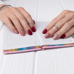 Set of two 9 cm professional double-sided nail files on clean surface