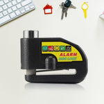 Internal components of motorbike alarm disc lock