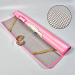 Detailed close-up of the XPE material of the folding play mat for babies.