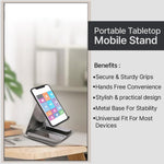 Metal smartphone holder stand ideal for study and video calls