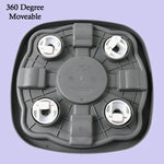 Sturdy gas cylinder carrier trolley with advanced bearing wheels