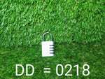Secure 4-Digit Combination Padlock resting on a wooden table.