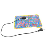 Close-up of the durable PVC fabric and sealed design of the electric hot water bag.