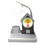 Charming House-Shaped Cartoon LED Desk Lamp, offering multi-color ambient lighting.