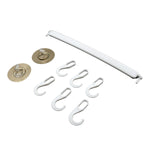 Soft towel neatly hanging on the durable wall-mounted towel hanger in a bathroom setting.