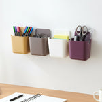 Close-up of the smooth, durable plastic edges of the wall-mounted holder.
