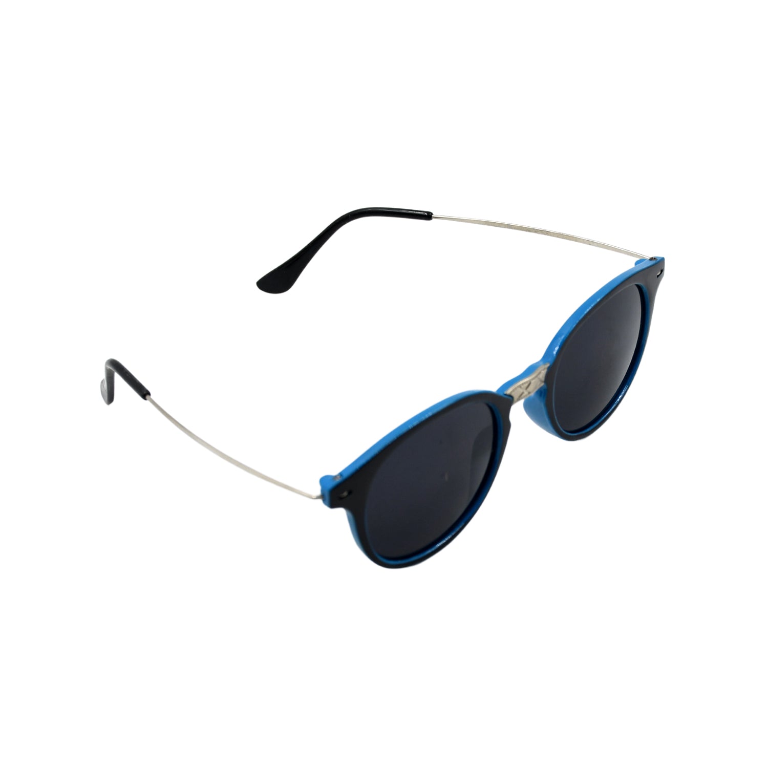Side view of lightweight UV Protected Round Sunglasses, perfect for both men and women's classic style.