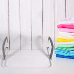 Lightweight and portable folding clothes drying rack, easy to move anywhere.