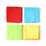 Pack of durable and washable microfiber cleaning towels