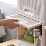 Compact plastic drawers perfect for bathroom storage of toiletries and towels.