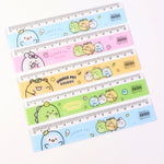 Set of plastic rulers ideal for kids drawing and measuring