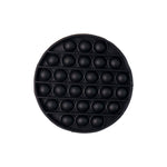 Side view of round silicone Pop It fidget toy for sensory fun