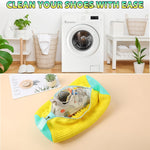 Neutral image showing shoe washing machine bag in use