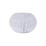 Battery-operated LED flameless decorative candle with a shimmering crystal holder