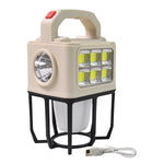 Ray lite solar camping lantern providing outdoor lighting