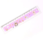 Colorful cartoon printed plastic ruler designed for kids’ stationery
