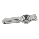 Manual citrus juicer with ergonomic handle and rust resistant finish