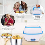 Compact Electric Lunch Box with its power cable, ready for heating meals on the go.