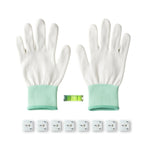 Picture hanging kit in use displaying precise hanging of photo frame