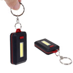 Close-up view of  compact LED keychain light