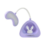 Cheerful smiley face LED table lamp providing gentle illumination.