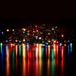 Flexible multi-color LED string lights suitable for both indoor and outdoor decoration.