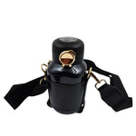 Tumblo Smart Thermos Bottle being used outdoors, ideal for travel and hiking.