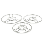 Minimalist design stainless steel heat-resistant trivets laid flat