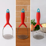 Durable Supermom Kitchen Food Masher with a thick pressing plate for heavy-duty use.