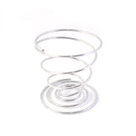 Spiral egg holder made of rust-resistant stainless steel for kitchen use