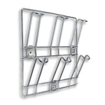 Stainless steel mug rack fixed on wall for kitchen organization